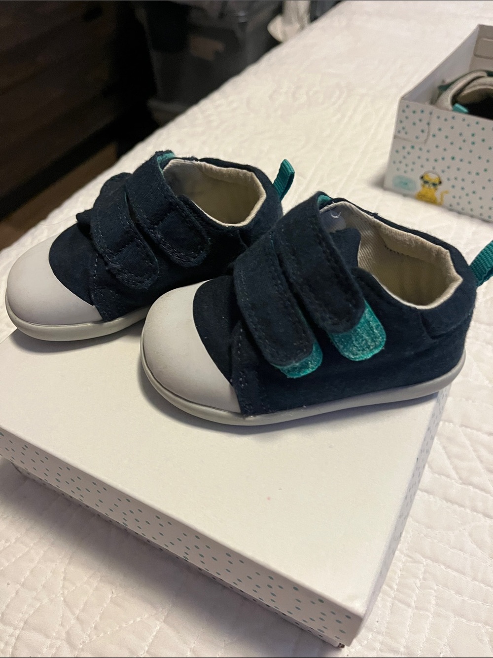 Ten Little First Walkers Navy EcoCanvas Sneakers 4.5